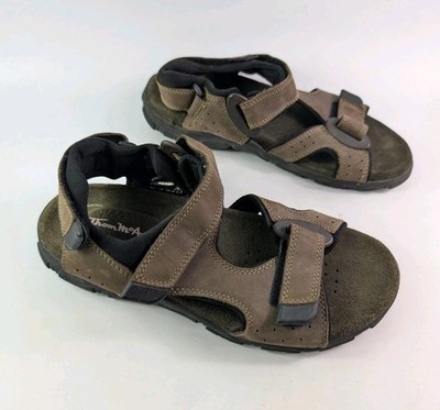 Tom McAn braune Ledersandalen UK 7 US 8