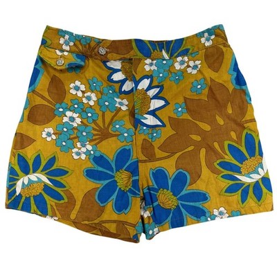 VTG Jantzen Limited 60s Surf Shorts Flower Power USA W28'' Unisex High Rise READ