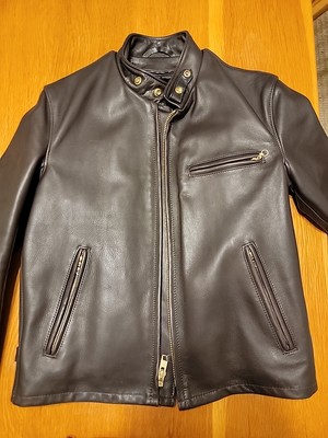 Schott 141 Size 38 Leather Brown