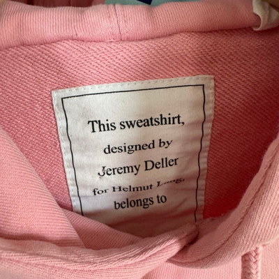 Helmut Lang x Jeremy Deller Hoodie Reversible Pink Patch Hood
