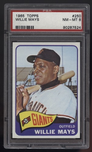 1965 Topps Willie Mays #250 PSA 8 NM-MT Giants HOF