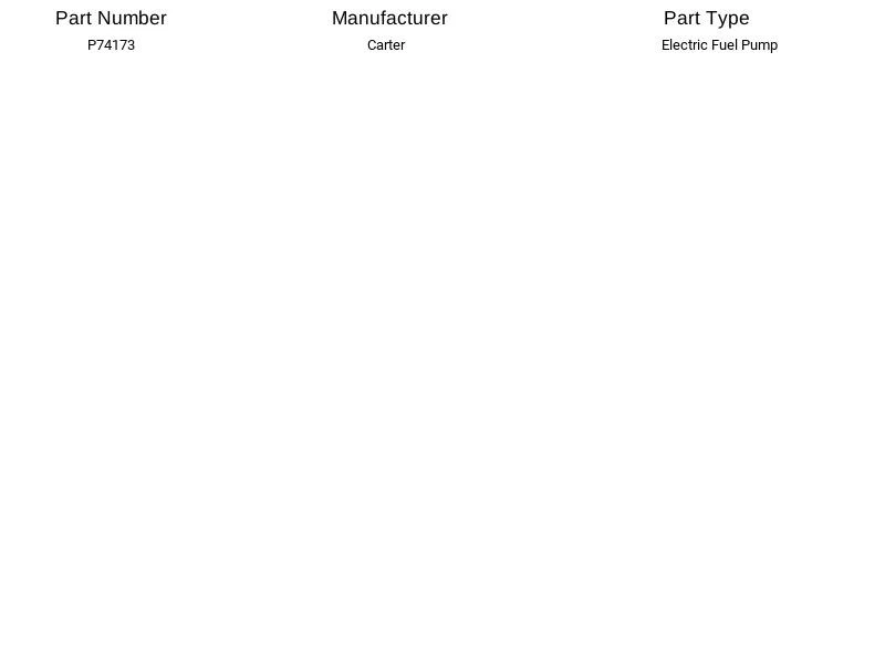 Bomba de combustible eléctrica Carter P74173 para Ford Mercury Dodge Mitsubishi Hyundai 90-04 Foto 4 de 4