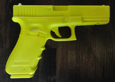 Glock G17  Plastic Pistol USCCA Yellow Practice Training Dummy prop Gun Defense