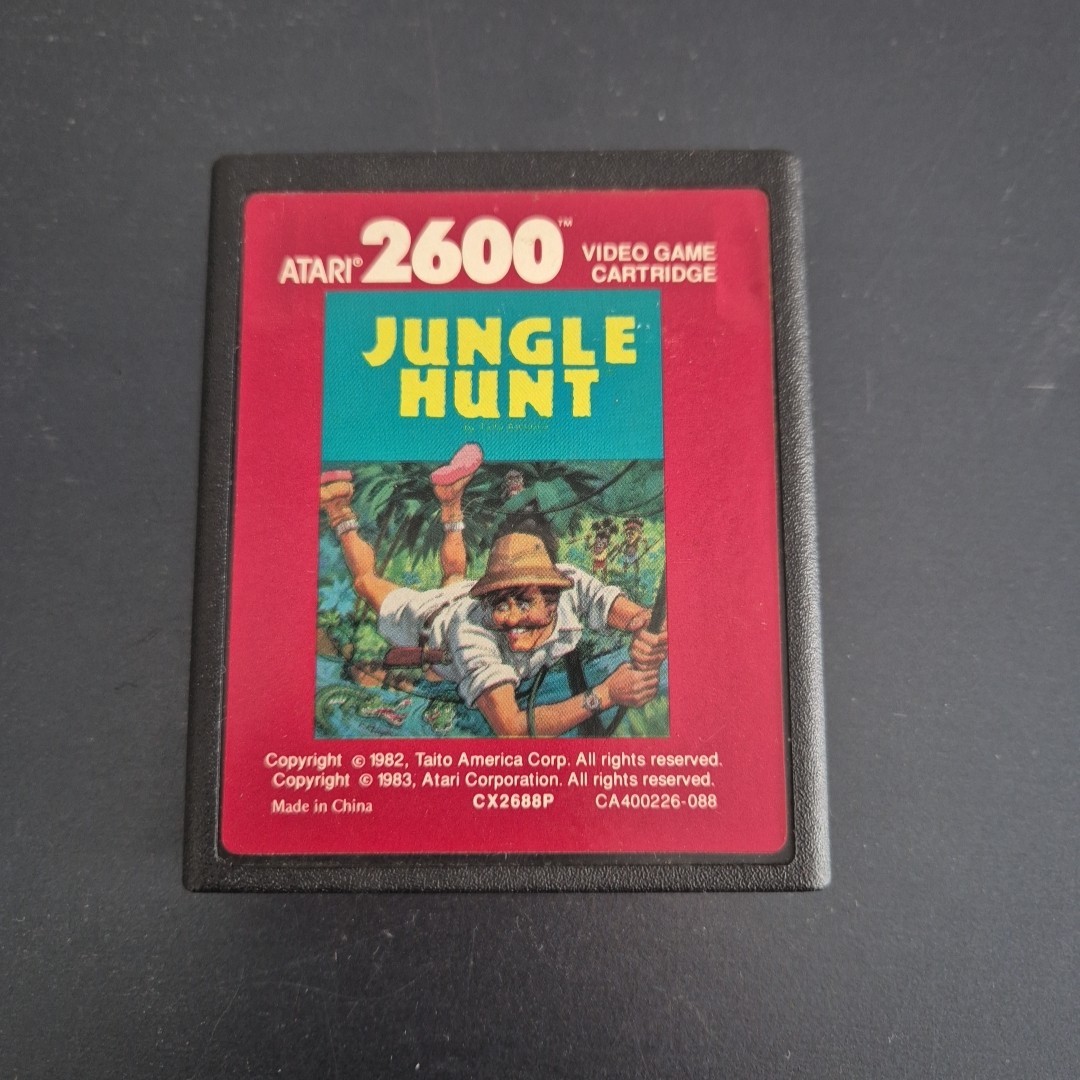 Jeu Jungle Hunt Console Atari 2600 Vintage 1983 PAL Retrogaming en loose