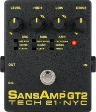Tech 21 GT2 SansAmp Tube Amp Emulator NEW + FREE 2DAY SHIPPING
