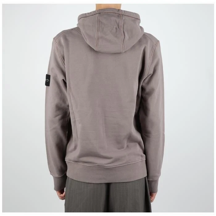 Felpa Stone Island in cotone con cappuccio e toppa 801564151 V0092 118786281