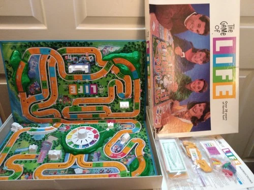 Vintage 1991 Milton Bradley The Game of Life Board Game Complete VG Worn Box