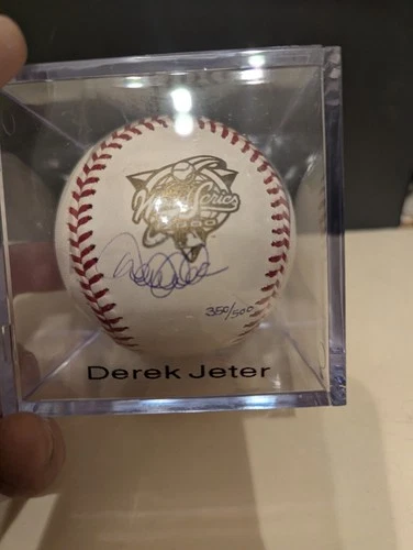 Derek Jeter Signed 2000 World Series Baseball With Steiner Holo