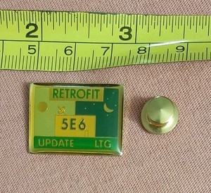 RARE HTF Vintage 1990 AT&T 5E6 Software Update Lapel Pin Retrofit LTG