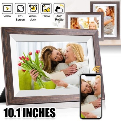 16GB Digitaler Bilderrahmen 10,1Zoll Frameo Fotorahmen 1280x800 IPS-Touchscreen