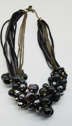 VETEMENTS collana dichiarazione perline multistrato grossa multistrato marca You & Me