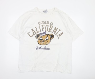 Weißes T-Shirt Herren UK Größe L Berkeley University of California