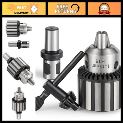 Heavy Duty 1/2'' Magnetic Drill Chuck with 3/4'' Weldon Shank Adapter - Key Type C