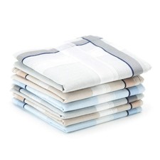 Selected Hanky 100 Cotton Men's Handkerchief 6 Piece Gift Set Color 11
