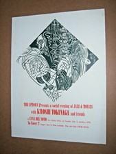 Kiyoshi Takunda & Friends Silkscreen Print Jazz Concert Robert d'Bob Ross 19x25