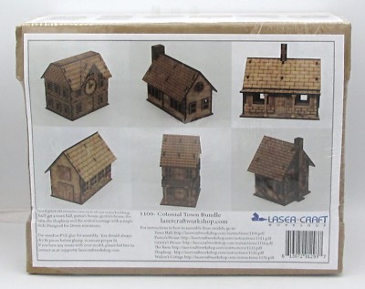 Laser Craft Workshop 1100 Colonial Town Bundle (Colonial Village) Terrain NIB