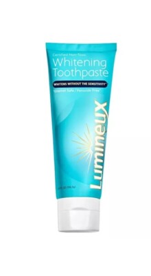Lumineux Teeth Whitening Toothpaste Natural & Enamel Safe Fluoride Free, 3.75 oz