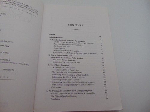 The New World of Police Accountability by Samuel Walker (2005, Trade Paperback) - Picture 7 of 11