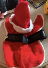Santa and Elf Halloween  Christmas costumes for pet dog puppy under 12 lbs