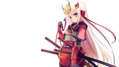 Anime sword sengoku hime girls takeda shingen samurai Playmat Gaming Mat