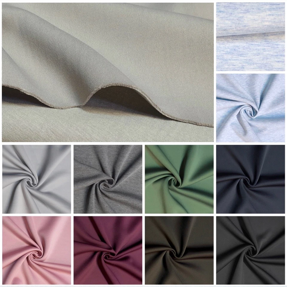 MARKENLOS Tessuto jersey neoprene doppio lato bielastico abbigliamento sportivo colori a scelta