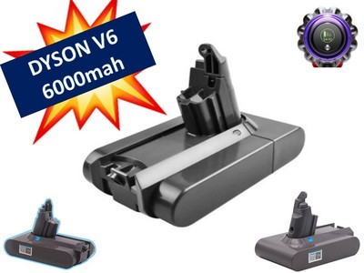 Li-ion Battery ''Compatible with'' Dyson V6 Dc58 Dc59 Dc61 Dc62 6000mah 21.6v 