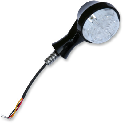 Burly LED Turn Signals Black/Amber/Clear LED Stem-Mount Turn Signals B13-2503B