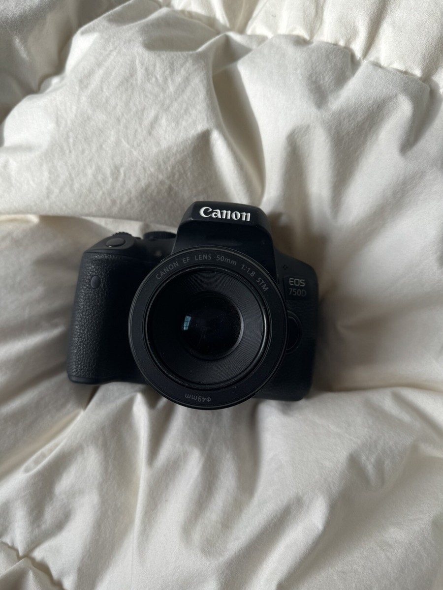Canon EOS EOS 750D Digital SLR Camera Black (with 50mm