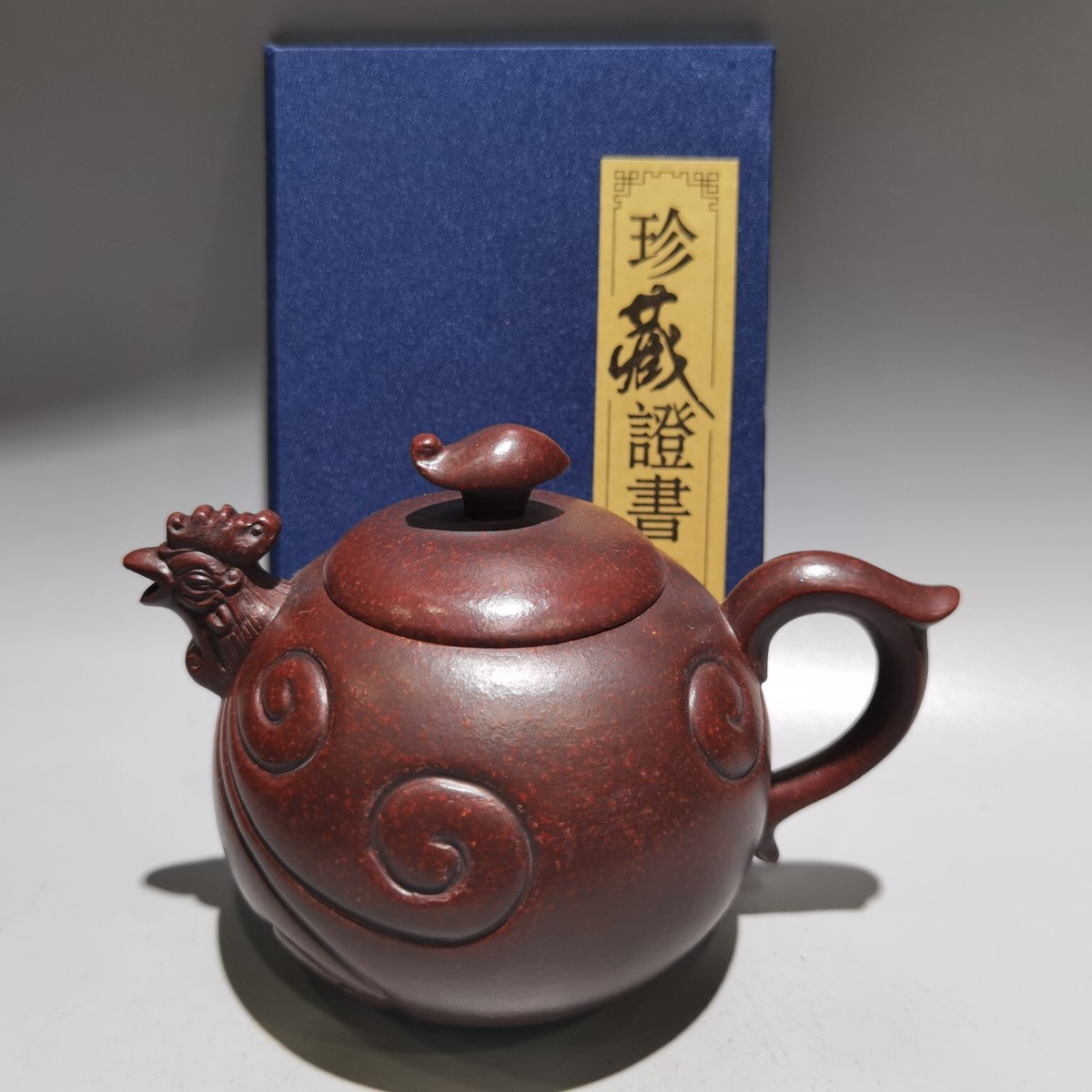 6″ Yixing Zisha Clay chicken Rooster cock Kung Fu tea Health