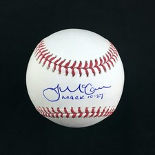 James McCann Signed Autographed White Baseball Beckett COA Catcher