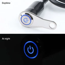 Motorcycle Handlebar LED Switch On/Off Mount Push Button 12V Headlight Fog Light