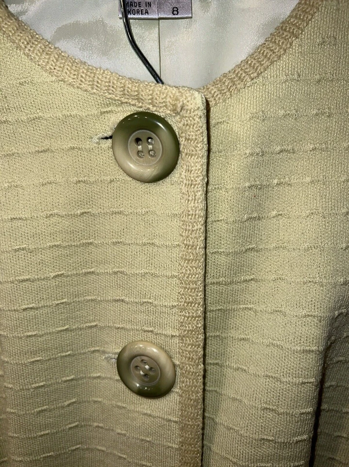 Traje Kay Unger Mujer 8 Falda Chaqueta Verde Lana Años 60 Retro Glam Madmen De Colección Foto 3 de 4