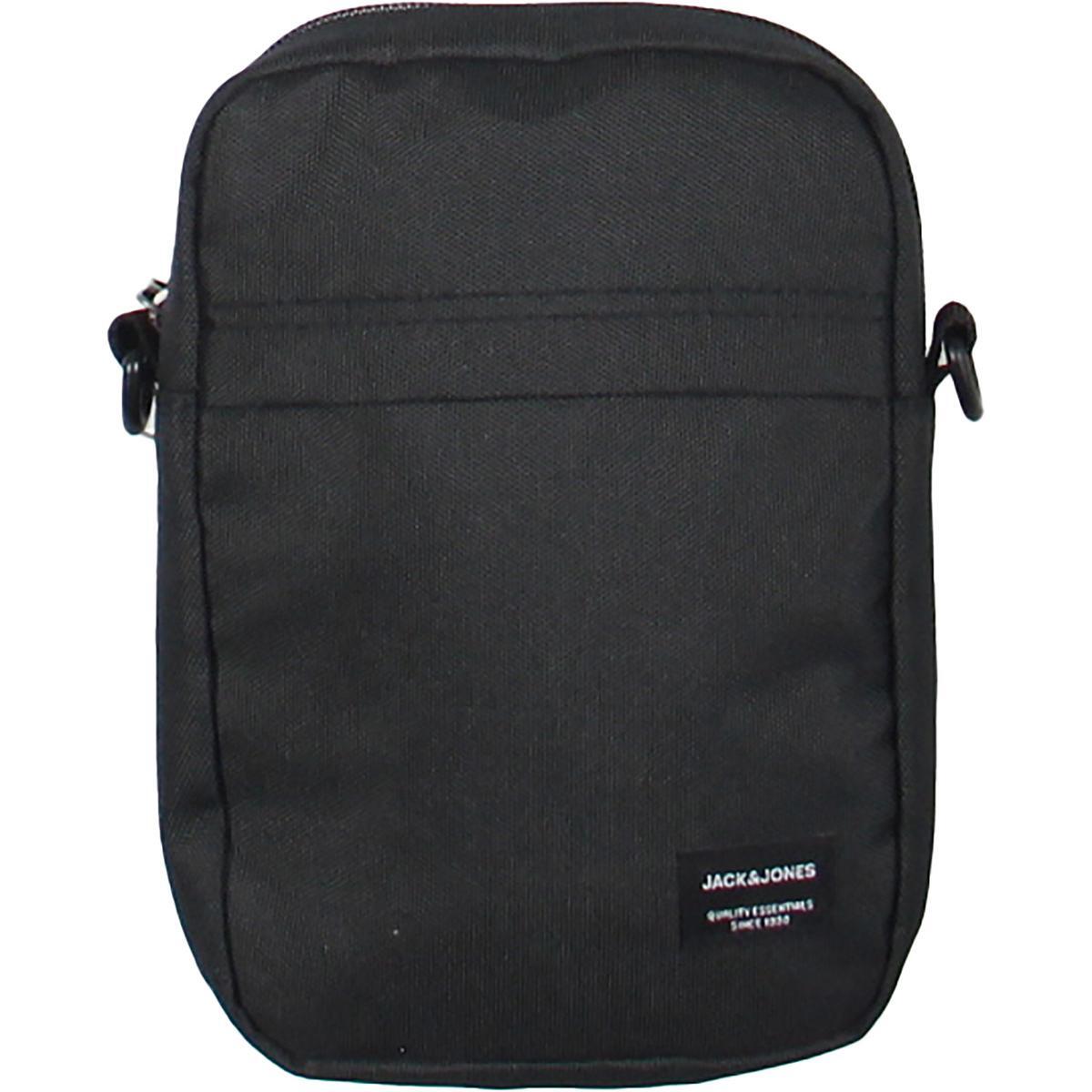 Мужская сумка Jack - Jones Jamie Black Canvas с регулируемой сумкой через плечо Small BHFO 3848
