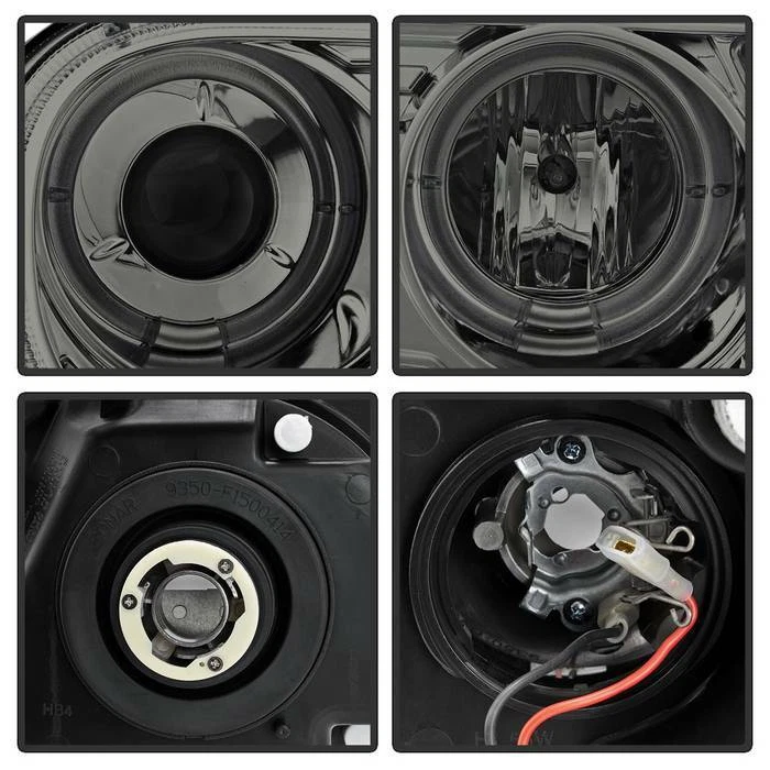 Faros proyectores halo LED de humo Spyder 5009159 para Chrysler 300C 2005-2010 Foto 3 de 4