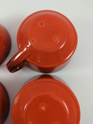 6 Vintage Metlox Coffee Cups Mugs Poppytrail Red Rooster Vernon MCM - Picture 13 of 14