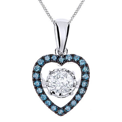 1/2Ct Dancing Diamond 9K White Gold 