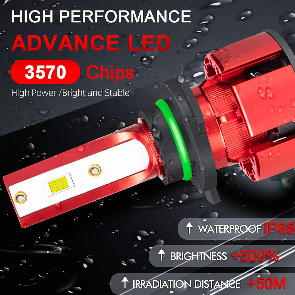 Para For 2002-2007 Buick Rendezvous LED Faro + Kit de luz antiniebla — 第 3/4 张图片