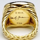 DAVID YURMAN 18K Yellow Gold Albion Ring 16.5mm Citrine & 3/8cttw Diamonds — photo 3