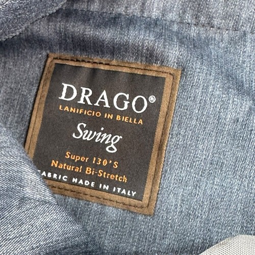 NWOT - $3,500 Drago Super 130 Wool Glen Plaid Gray - Suit Bespoke Italy 41S 36W - Picture 17 of 24