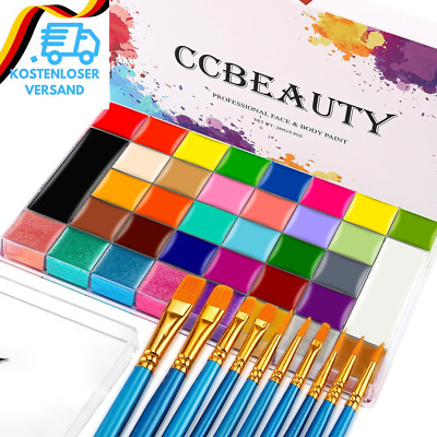 Ccbeauty Bodypainting 36 Farben Face Paint Professional Theaterschminke Ölbasier