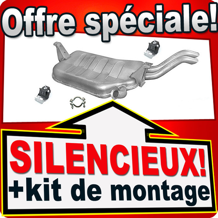 Silencieux arrière Laguna 2 dCi réduction bruit échappement
