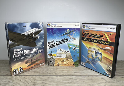 3 Microsoft Windows FLIGHT SIMULATOR X, X Gold Edition,2004 A Century of Flight