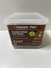 Hillman Power Pro 48635 #8 x 1-5/8 in. Star Trim-Head Exterior Trim Screw 5lb