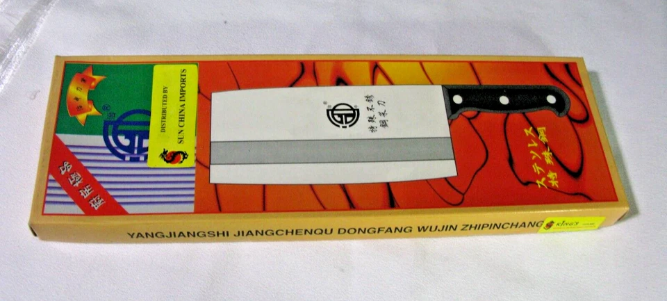 Китайский нож Cleaver/Chefs, нержавеющая сталь, накладной монтаж, очень острый-СОВЕРШЕННО НОВЫЙ c - Изображение 3 из 4