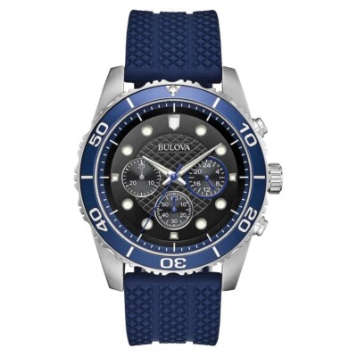 Brand New Bulova 98A190 Men's Sport  Quartz Chronograph Black Dial Watch