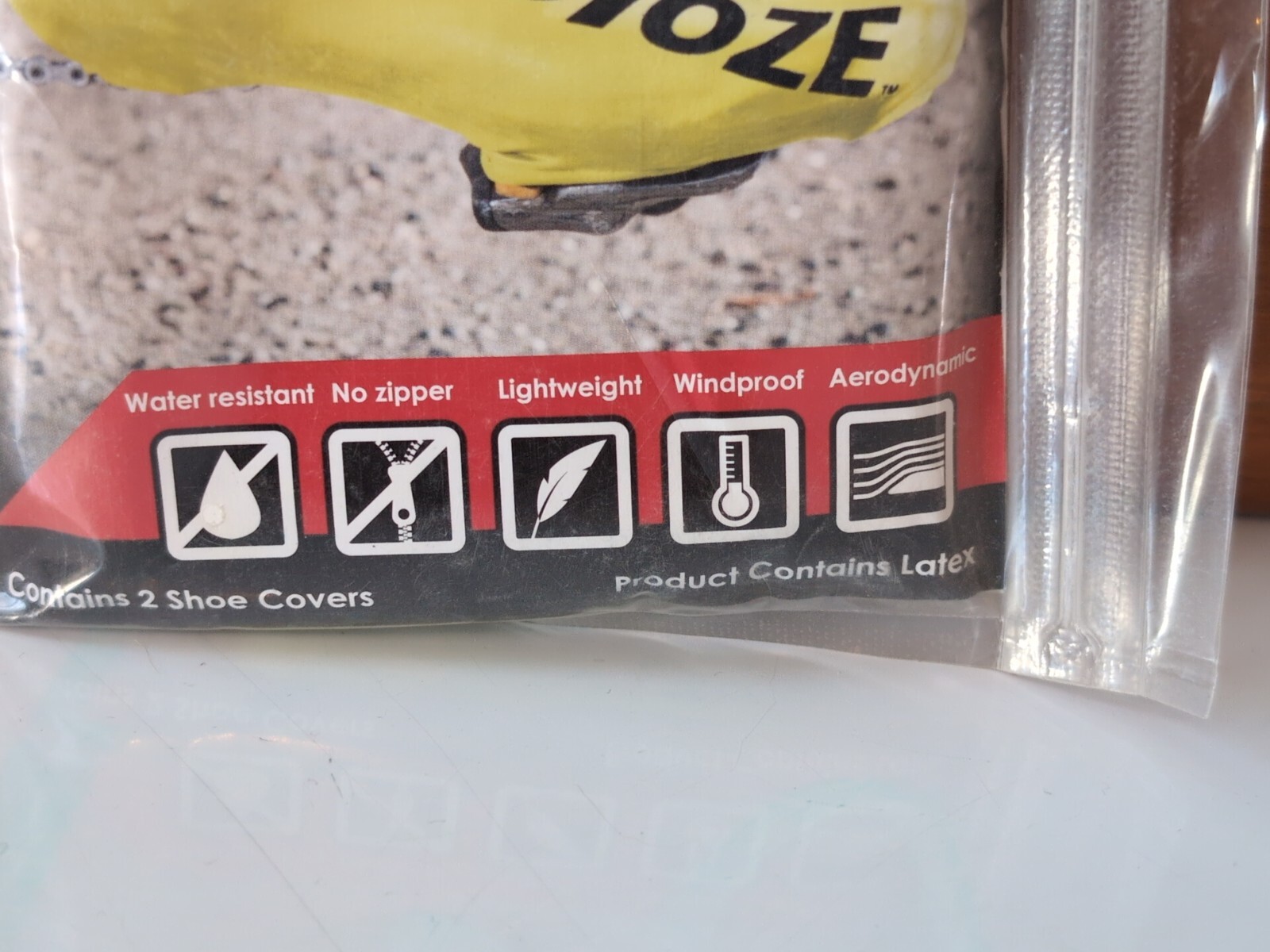 VELOTOZE Short Shoe Bicycle Shoe Cover Yellow 43 - 47