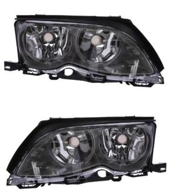 PHARE AVANT GAUCHE + DROIT ELECTRIQUE POUR BMW 3 E46 02.98-09.06 TITAN H7 H7 - Photo 1/4