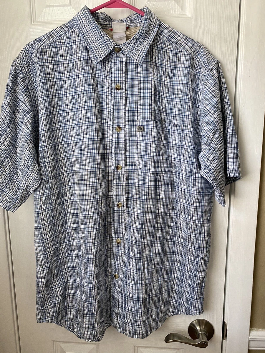 The North Face Camp Shirt Fishing Men’s Medium Tech Fabric Hiking Preppy