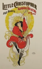LITTLE CHRISTOPHER ORIGINAL LITHOGRAPH OF POSTER by Jules Cheret 1897