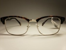 Nine West Reading Glasses Half Frame Brown Tortoise Demi 2.00 New